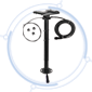 Hunter HVLS Fan Drop Tubes